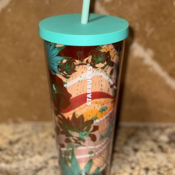 Starbucks Tumbler with lid and straw. - Picture 6 of 6